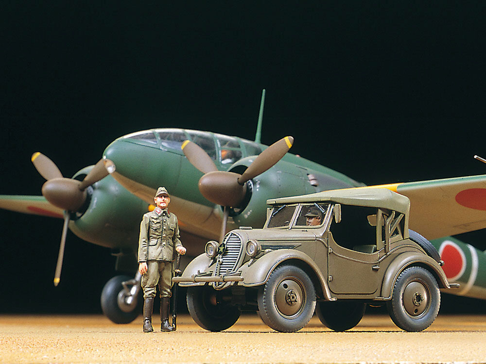 Tamiya 25217 1/48 Mitsubishi Ki-46 III 100 &amp  4x4 Kurogane Set