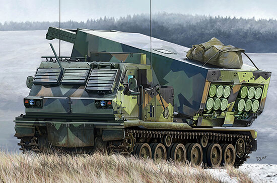 Trumpeter 01048 M270/A1 Multiple Launch Rocket System - Norway
