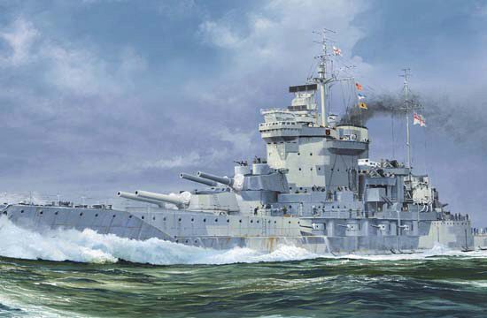 Trumpeter  05795 1/700 HMS Warspite, 1941