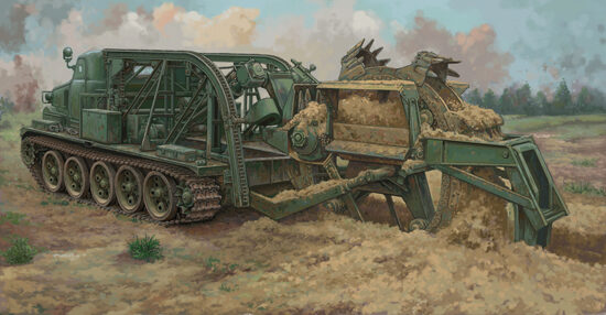Trumpeter 09502 BTM-3 High-Speed Trench Digging Vehicle
