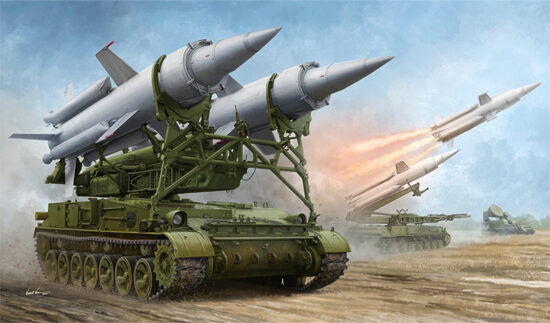 Trumpeter 09523 Soviet 2K11A TEL w/9M8M Missile Krug-a (SA-4 Ganef)