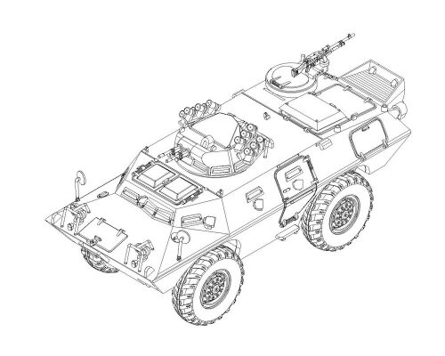 Trumpeter 07440 M706 Commando Armored Car Product Improved