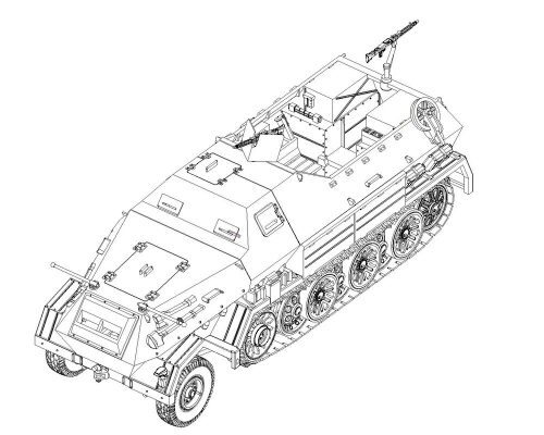 Trumpeter 07404 Sd.Kfz.8 Gepanzerte 12t