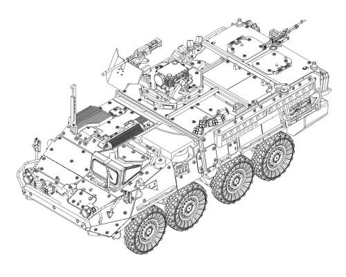 Trumpeter 07422 M1127 Stryker Reconnaissance Vehicle (RV)