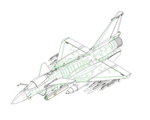 Trumpeter 01698 Chinese J-10C Fighter