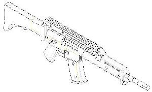 Trumpeter  00516 1/35 Small Arms: G36KV (4 Gun