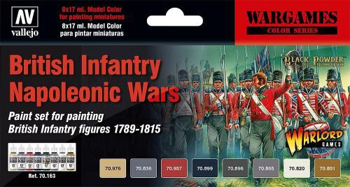 Vallejo 70163 Farb-Set, Britische Infanterie, Napoleonische Kriege