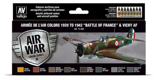 Vallejo 71626 Farb-Set, WWII Armee de l Air, 1939 - 1942