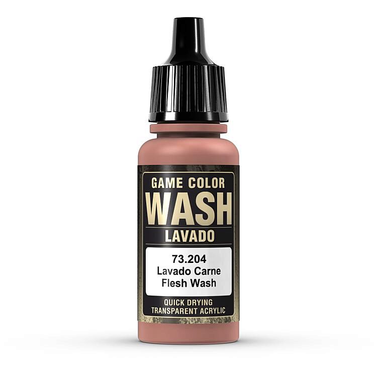 Vallejo 73204 Wash-Color, Flesh Wash, 17 ml