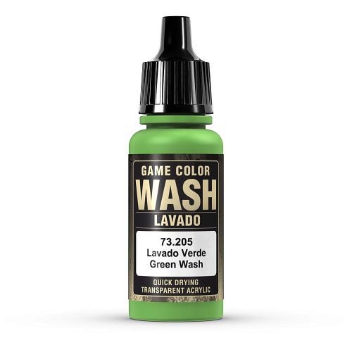 Vallejo 73205 Wash-Color, Green Wash, 17 ml