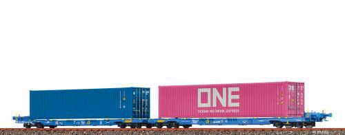 Brawa 48107 H0 Containerwagen Sffggmrrss36 VTG, beladen mit 40 ft-Containern "ONE"