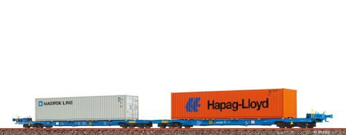 Brawa 48109 H0 Containerwagen Sffggmrrss36 "MAERSK / Hapag-Lloyd" AAE