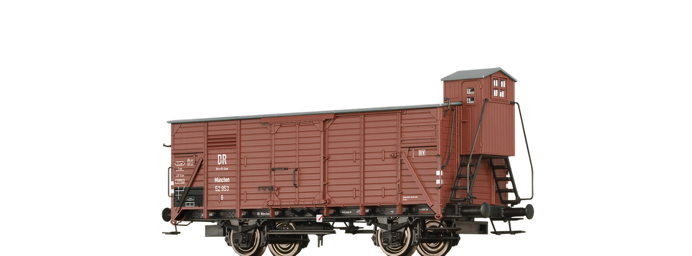 Brawa 49822 H0 Gedeckter Güterwagen G DR, Brit-US-Zone