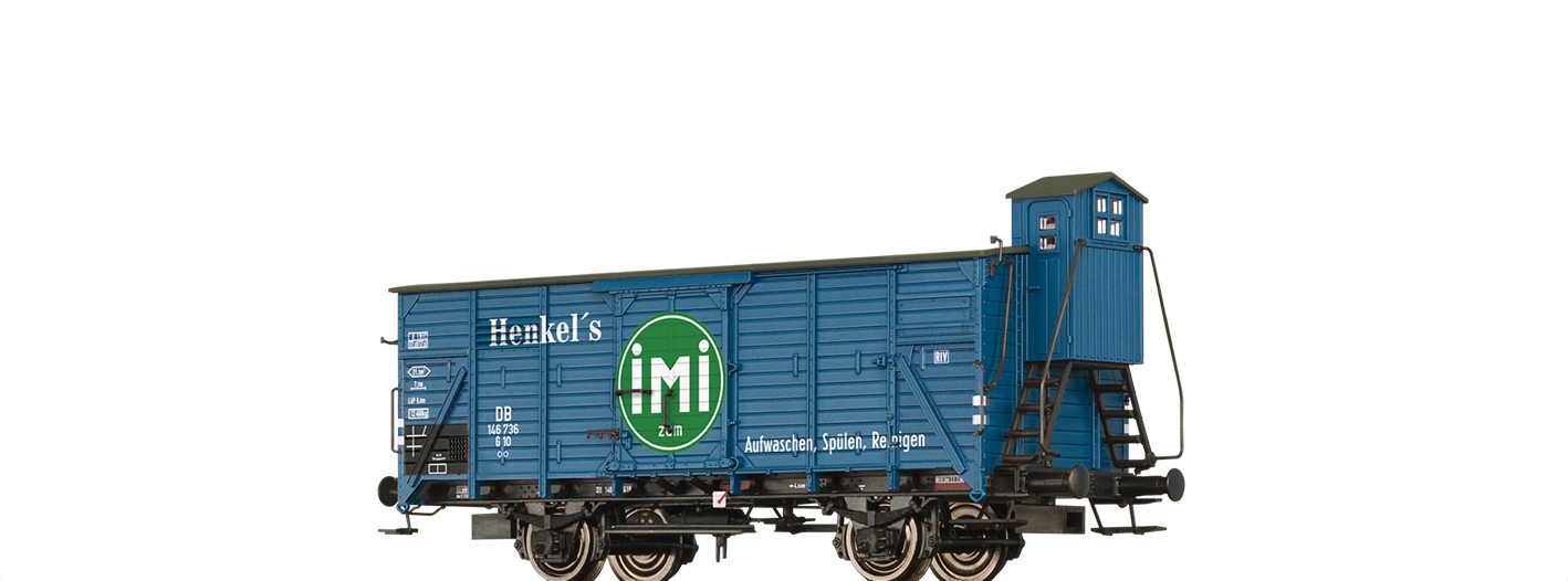 Brawa 49827 H0 Gedeckter Güterwagen G10 „IMI” DB