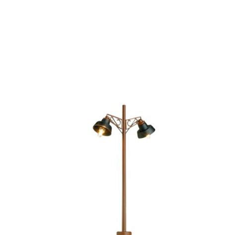 Brawa 84147 H0 Holzmastleuchte, 2-fach, Stecksockel mit LED