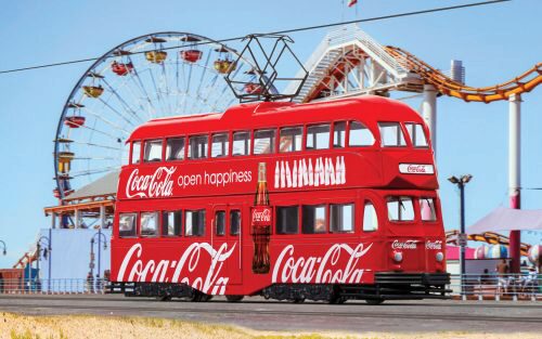 Corgi CC43515 Coca Cola Double Decker Tram - Open Happiness