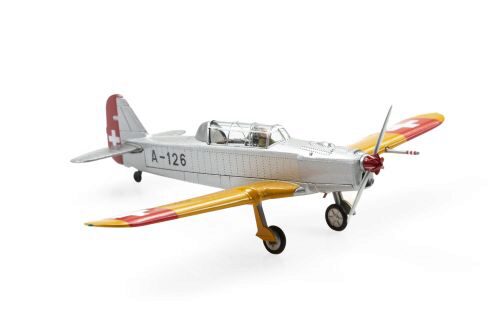 ACE 001550 Pilatus P2.05 A-126 silber mit gelben Flügeln