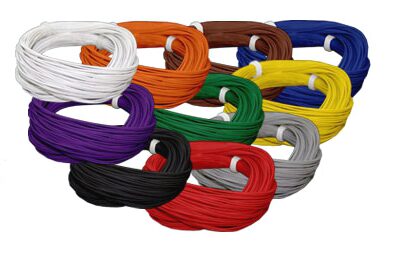 ESU 51942 Hochflexibles Kabel, Durchmesser 0,5mm, AWG36, 10m Wickel, Farbe schwarz