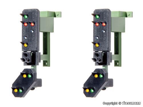Viessmann 4751 H0 Ausfahrsignalköpfe mit Vorsignal und Multiplex- Technologie, 2 Stück
