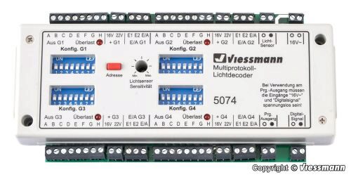 Viessmann 5074 Lichtmodul mit 20 Effeekten Multiprotokoll-Lichtdecoder