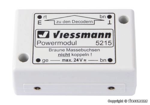 Viessmann 5215 2A Powermodul für bis zu 100  helle und flackerfreie LED-Beleuchtung