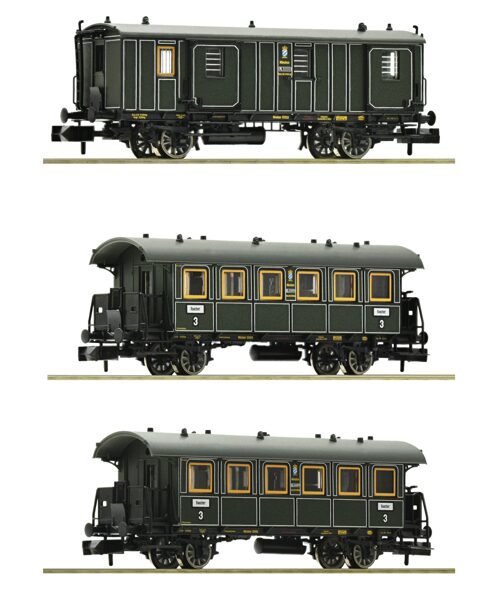 Fleischmann 809004 3er Set Personenzug Kbaystb