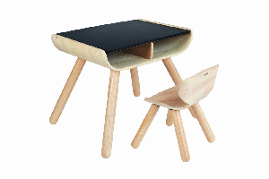 Plantoys 8703 Tisch und ein Stuhl (schwarz) 
