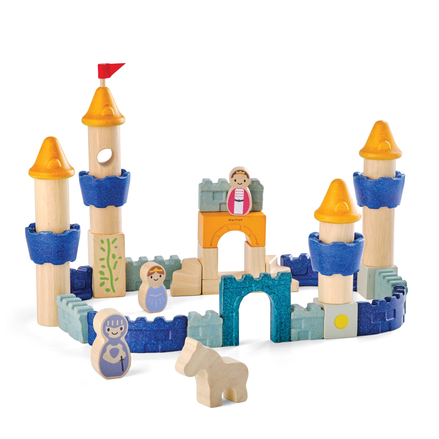 Plan Toys 5544 Schloss Baublöcke