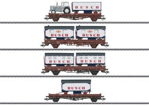Märklin 45040 Güterwagen-Set Zirkus Busch 4 Wagen beladen