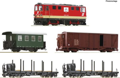 Roco 5540001 5-tlg. Zugset: Diesellokomotive 2095 005-1 mit GmP, ÖBB