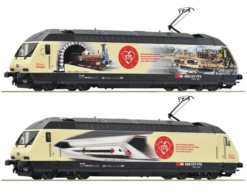 Roco 70678 SBB E-Lok Re 460 019-3 175 Jahre Eisenbahnen in der Schweiz DC Digital Sound