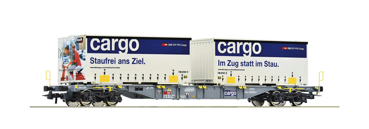 Roco 77341 SBB Cont.Tragwagen  SBB+Container