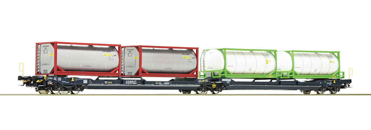 Roco 77388 CEMAT Doppeltwg.T3000e+Tankcontainer