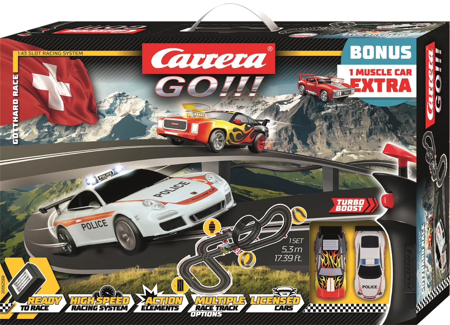 Carrera  62568 GO! Gotthard Race / 5.3 m