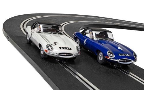 Scalextric C4062A Jaguar E-Type - First Win 1961 Twin Pack