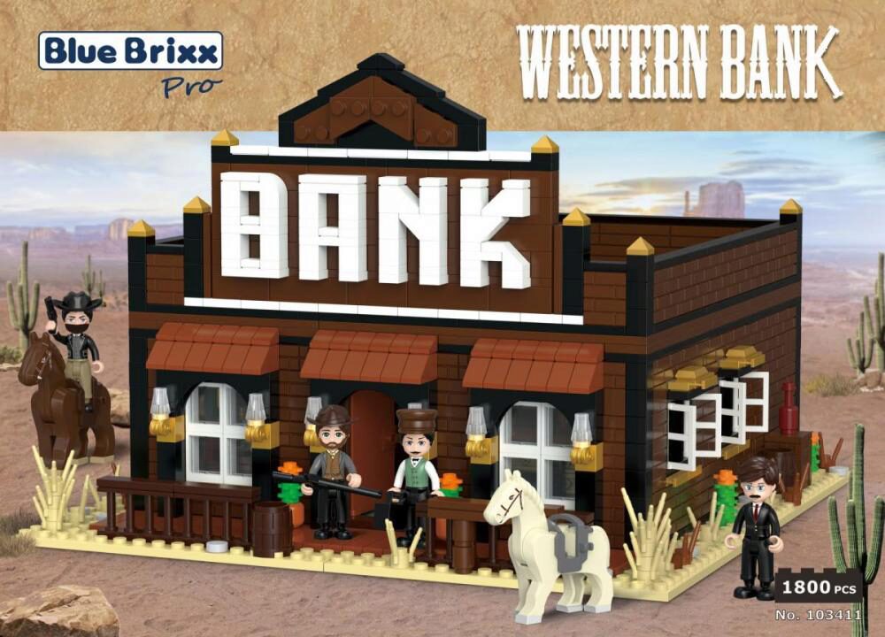 BlueBrixx 103411 Western Bank 1800 Teile