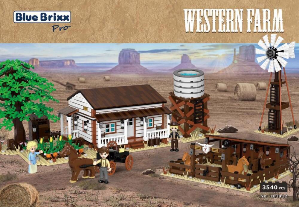 BlueBrixx 103412 Western Farm 3540 Teile