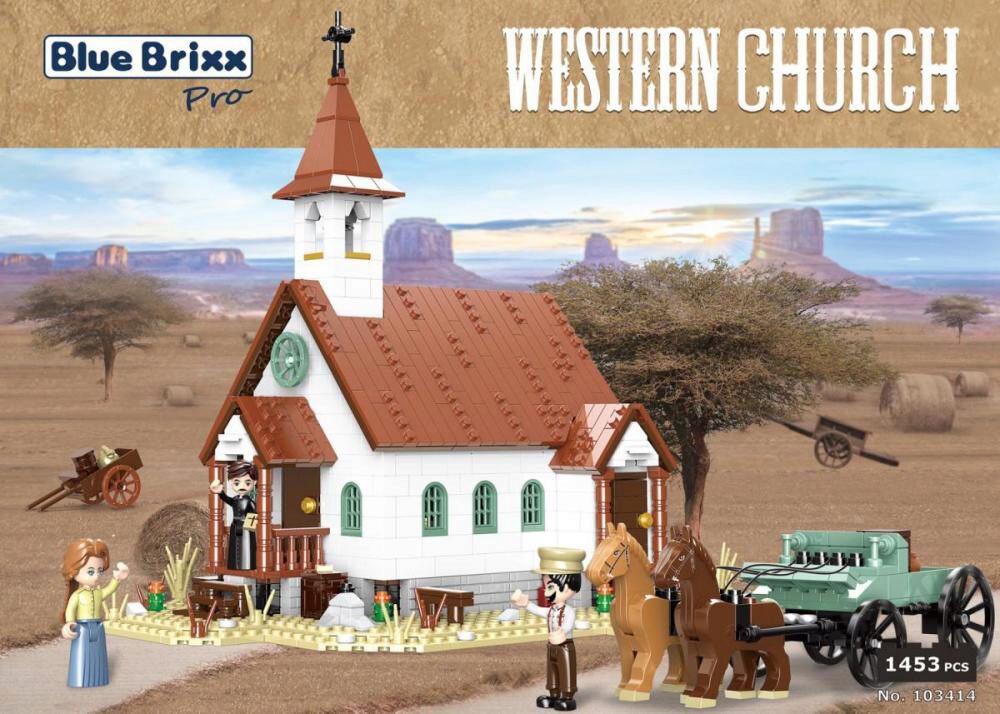 BlueBrixx 103414 Western Church  1453 Teile