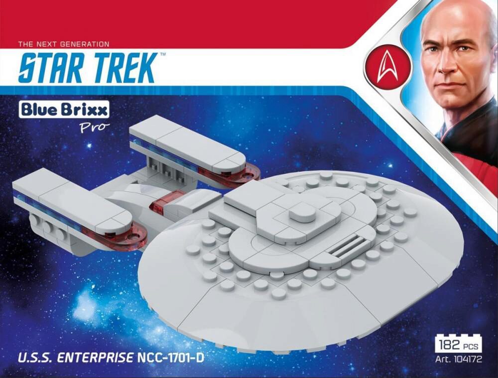 BlueBrixx 104172 Star Trek USS Enterprise NCC-1701-D  182 Teile