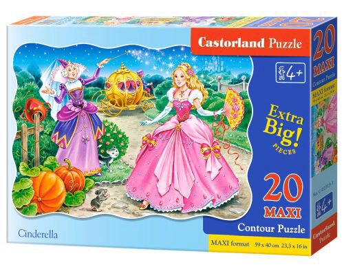 Castorland C-02313-1 Cinderella, Puzzle 20 Teile maxi