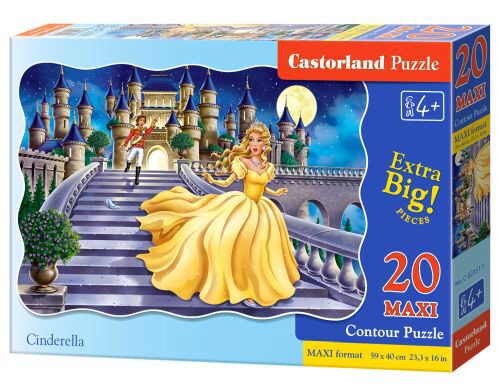 Castorland C-02351-1 Cinderella, Puzzle 20 Teile maxi