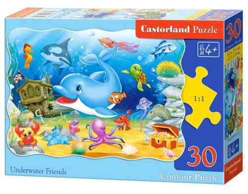 Castorland B-03501-1 Underwater Friends, Puzzle 30 Teile