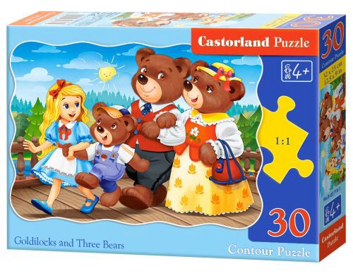 Castorland B-03716-1 Goldilocks and Trree Bears,Puzzle 30 Tei