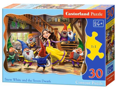 Castorland B-03754-1 Snow White and the Seven Dwarfs,Puzzle30 Teile