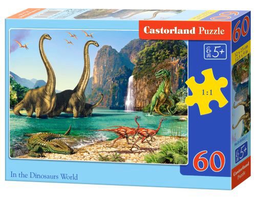 Castorland B-06922-1 In the Dinosaurus World,Puzzle 60 Teile