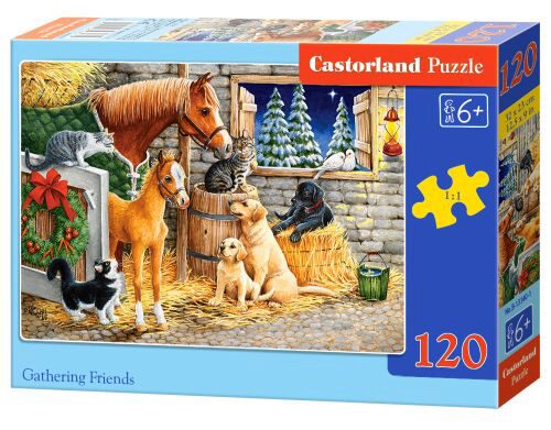 Castorland B-13340-1 Gathering Friends, Puzzle 120 Teile