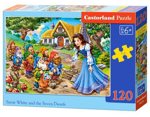 Castorland B-13401-1 Snow White a.the Seven Dwarfs,Puzzle120 Teile