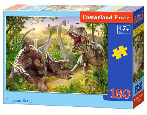 Castorland B-018413 Dinosaur Battle, Puzzle 180 Teile