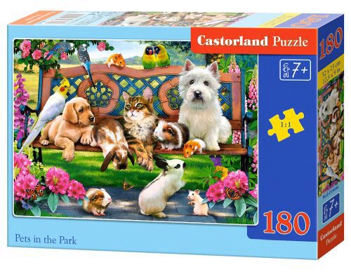 Castorland B-018444 Pets in the Park, Puzzle 180 Teile