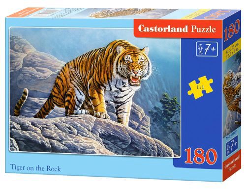 Castorland B-018451 Tiger on the Rock, Puzzle 180 Teile